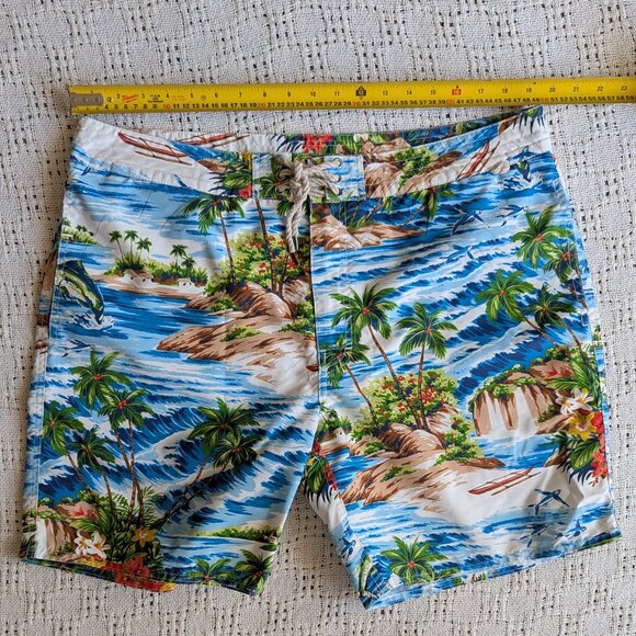 Polo Ralph Lauren Hawaiian Shorts Swim Size 38 Trunks Board Lined - Picture 3 of 7